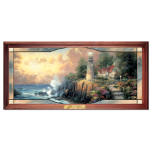 Thomas Kinkade "Light of Peace" Stained Glass Picture