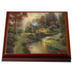 Thomas Kinkade Stillwater Cottage Music Box Thomas Kinkade Stillwater Cottage Music Box
