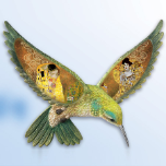 The Kiss Hummingbird Wall Plaque The Kiss Hummingbird Wall Plaque