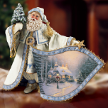 Thomas Kinkade "Frosty Christmas Eve" Santa Figurine Thomas Kinkade "Frosty Christmas Eve" Santa Figurine