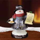 Thomas Kinkade " Deer Santa Snowman" figurine