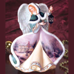 Thomas Kinkade "Angel of Joy" Porcelain Figurine Thomas Kinkade "Angel of Joy" Porcelain Figurine