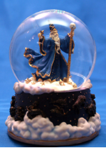 Merlin With Zodiac Symbols 100MM Water Globe