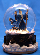 Merlin With Zodiac Symbols 100MM Water Globe Merlin With Zodiac Symbols 100MM Water Globe