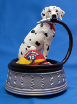 Dalmation with Fire Hose Musical Figurine Dalmation with Fire Hose Musical Figurine