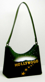 Hollywood Print Handbag Hobo