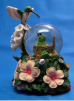 Hummingbird Nest Mini Water Globe