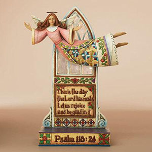 Jim Shore Joyful Angel Psalm Figurine