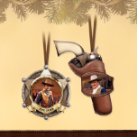 John Wayne Lawman & Straight Shooter Ornament Set John Wayne Lawman & Straight Shooter Ornament Set