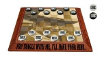 John Wayne Wood Checkerboard with Wood Checkers John Wayne Wood Checkerboard with Wood Checkers
