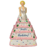 Marilyn Monroe Musical Birthday Cake