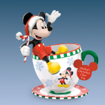 Mickey's Christmas Cheer Teacup Figurine Mickey's Christmas Cheer Teacup Figurine