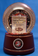 Marines Photo Musical Water Globe Marines Photo Musical Water Globe