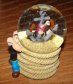 Popeye and Family Water Globe