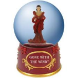 Gone with the Wind Scarlet in Red Dress Water Globe