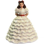 Gone with the Wind Scarlet in White Dress Figurine